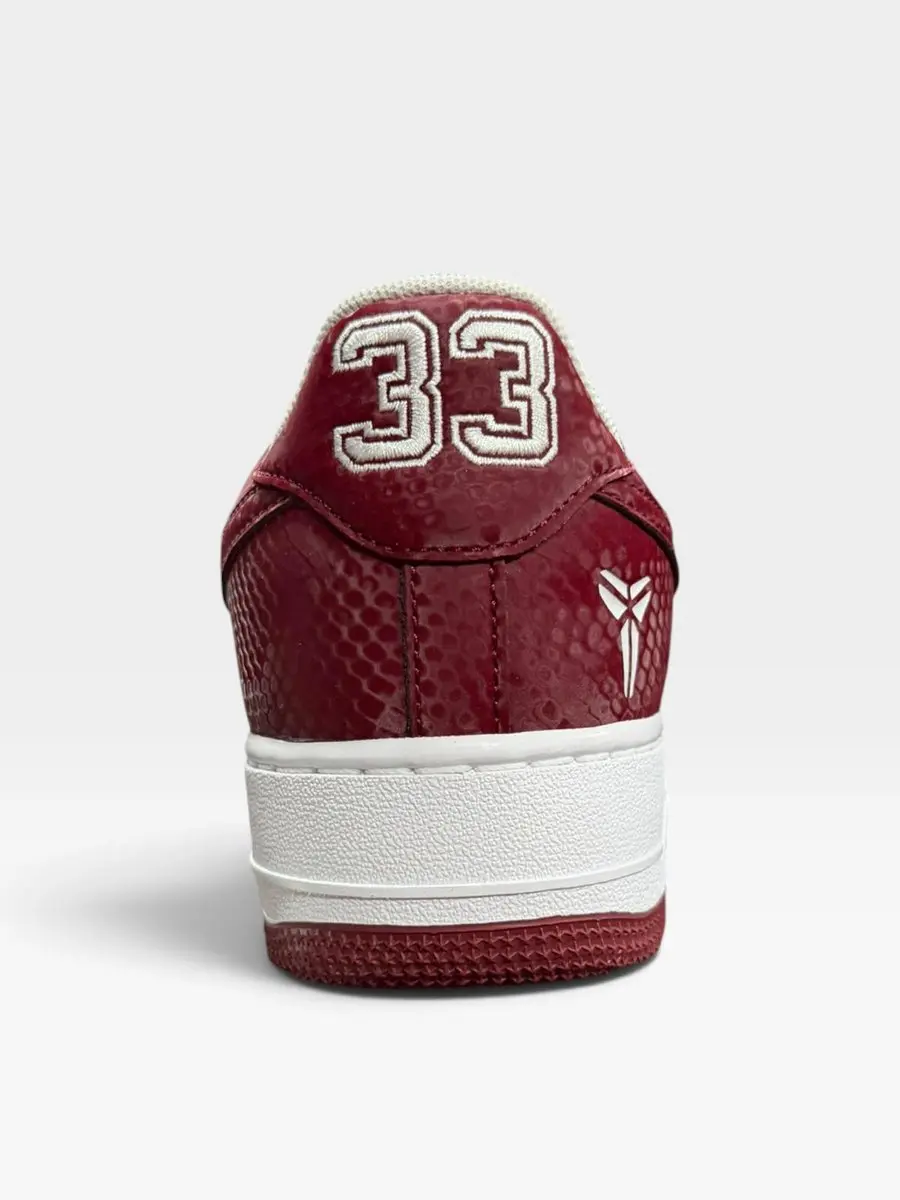 Nike Kobe Air Force 1 Low - Maat 45 - Rood/Wit - afbeelding 2 van 4