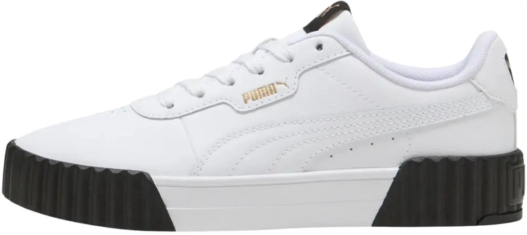 Puma Damen Schuhe Low Carina 3.0 400365 Puma White-Puma Gold-Puma Black-36