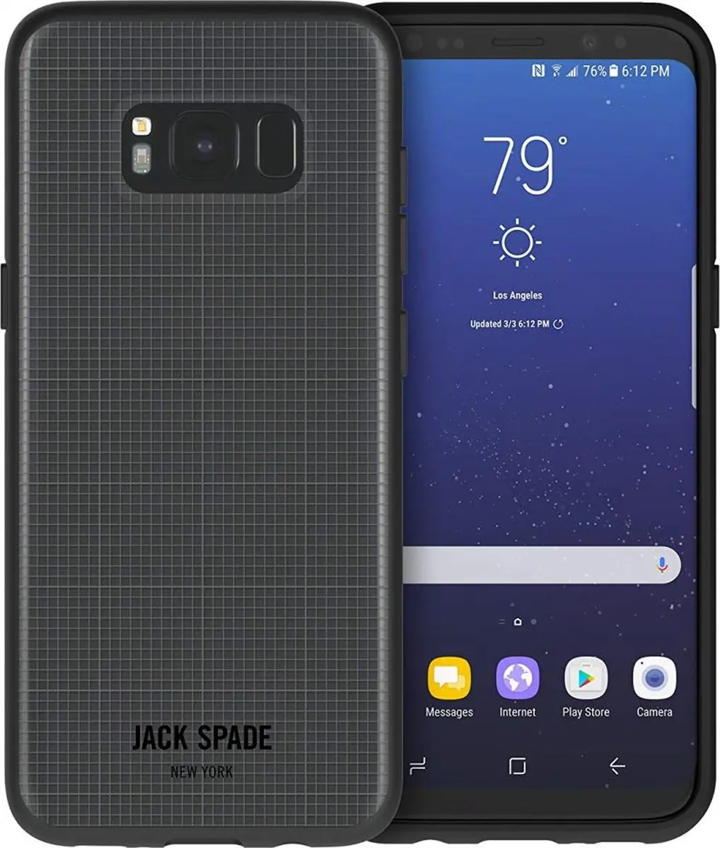 Jack Spade Graph-Check Case Clear voor Samsung Galaxy S8