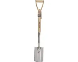 Draper Heritage roestvrijstalen borderspade met essenhouten handvat