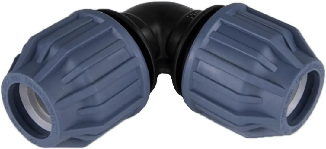 Tyleen toebehoren knie pp zwart / blauw25 mm naar 25 mm Deltafix