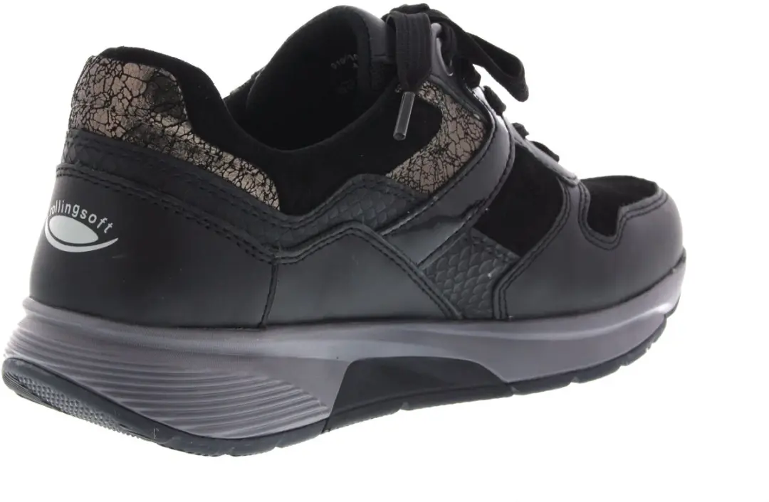 Gabor Rolling Soft Dames Sneakers 37.5 - Zwart - afbeelding 2 van 3