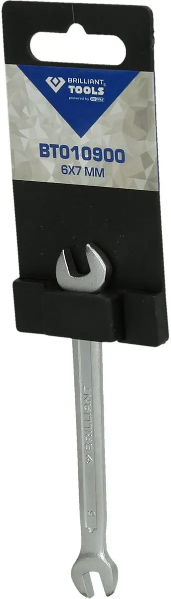 Brilliant Tools BT010900 Dubbele Steeksleutel 6x7mm - Zilver - afbeelding 3 van 4