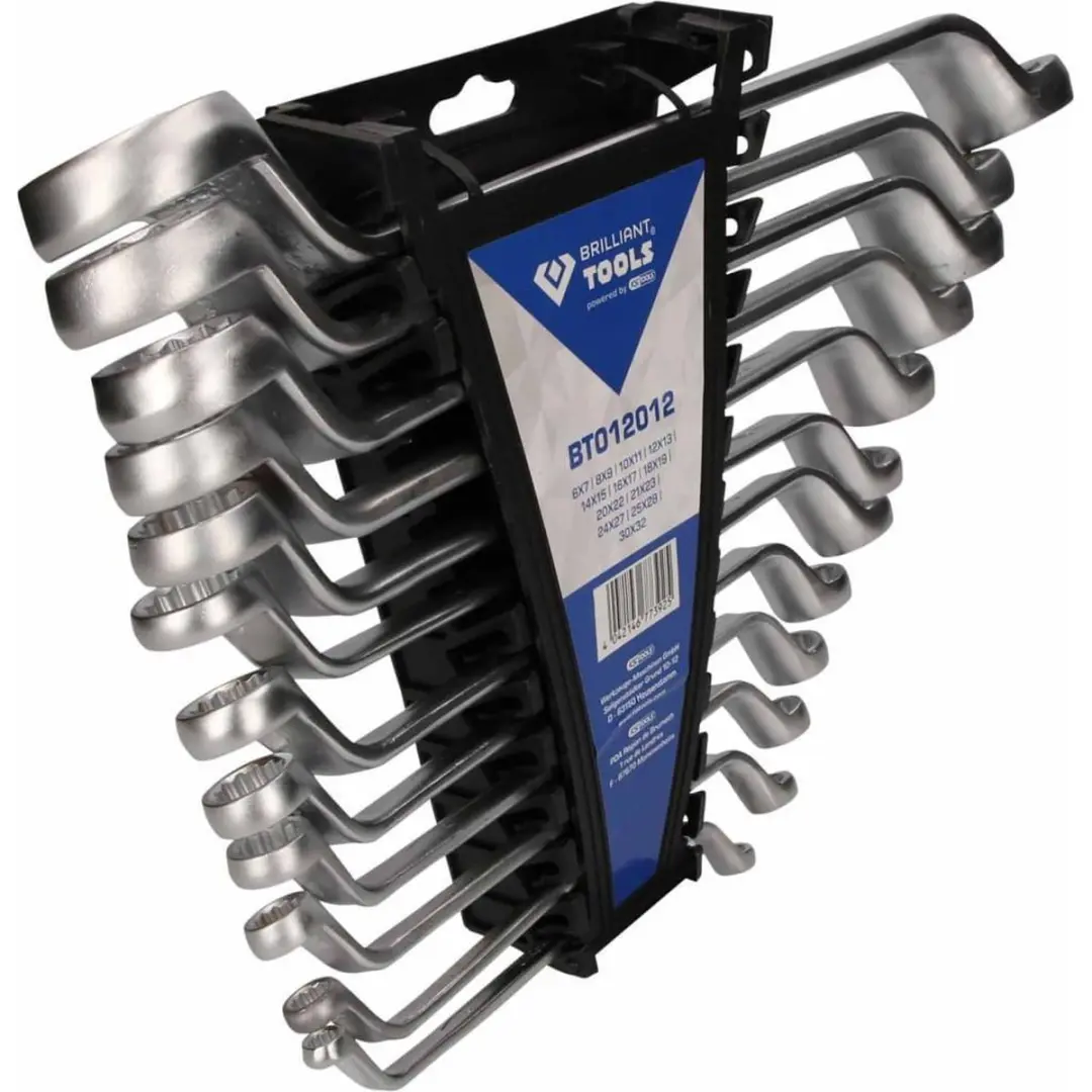 Brilliant Tools BT012012 Dubbele Ringsleutelset 12-delig - Zilver - afbeelding 5 van 6