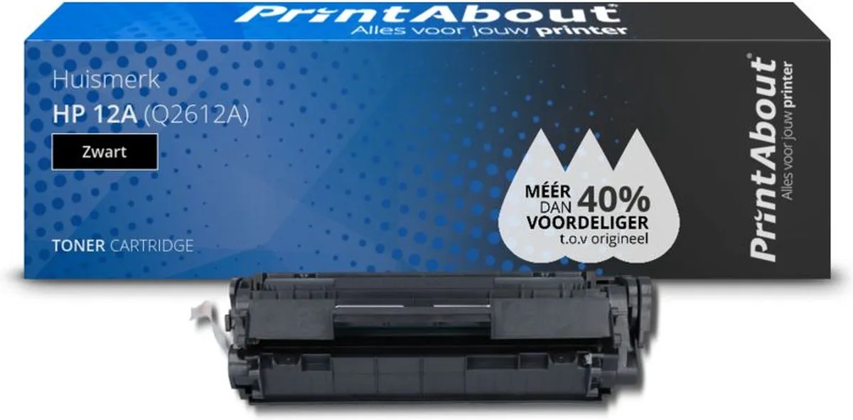 PrintAbout HP 12A Q2612A Toner Zwart - 2-pack