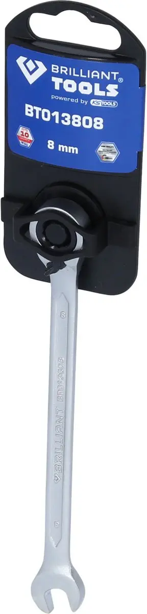 Brilliant Tools Ratelringsteeksleutel 8mm BT013808 - Zilver - afbeelding 2 van 4