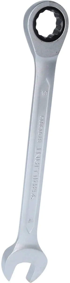 Brilliant Tools BT013819 Ratelringsteeksleutel 19mm - Zilver - afbeelding 2 van 4
