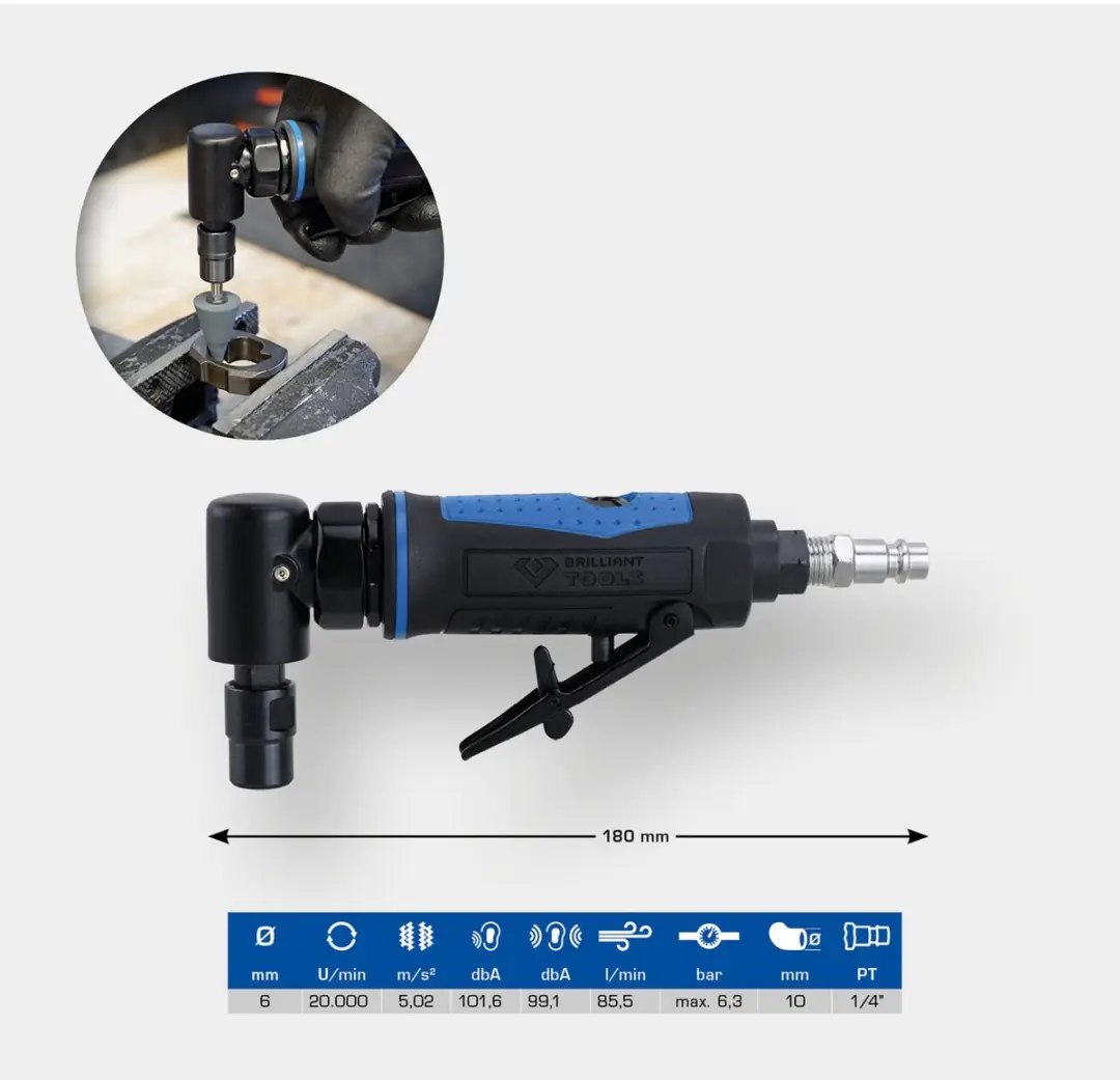 Brilliant Tools BT160701 Pneumatische Haakse Slijper