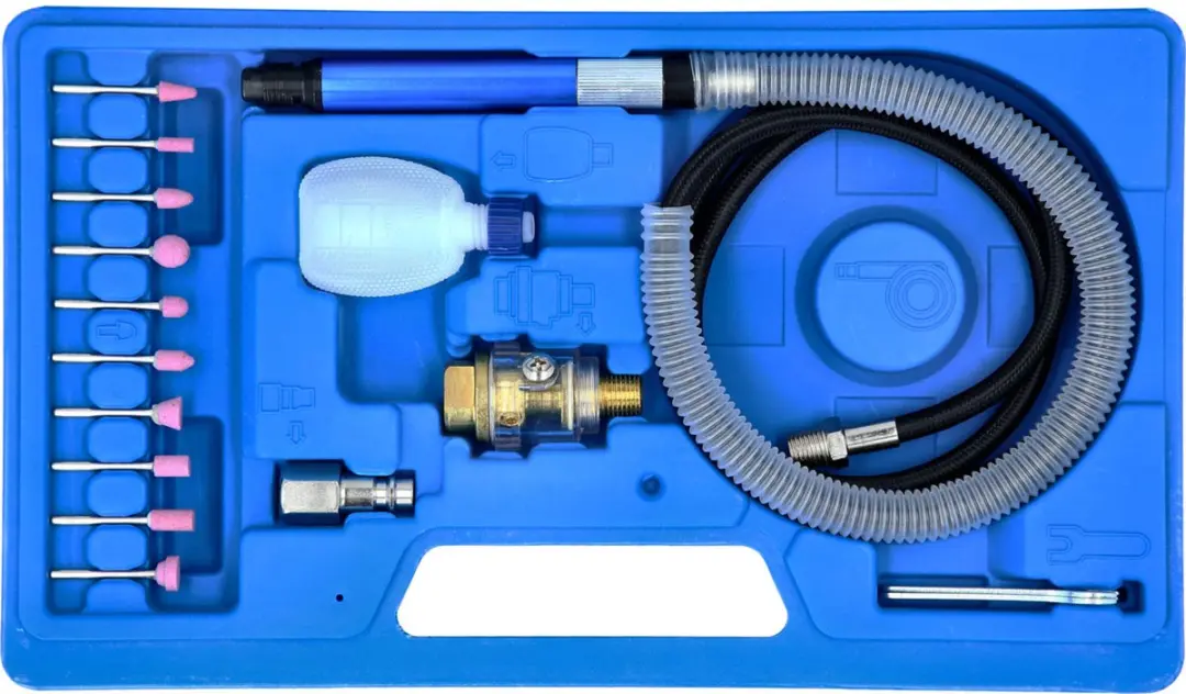 Brilliant Tools 16-delige Pneumatische Potloodschuurmachineset - afbeelding 5 van 5