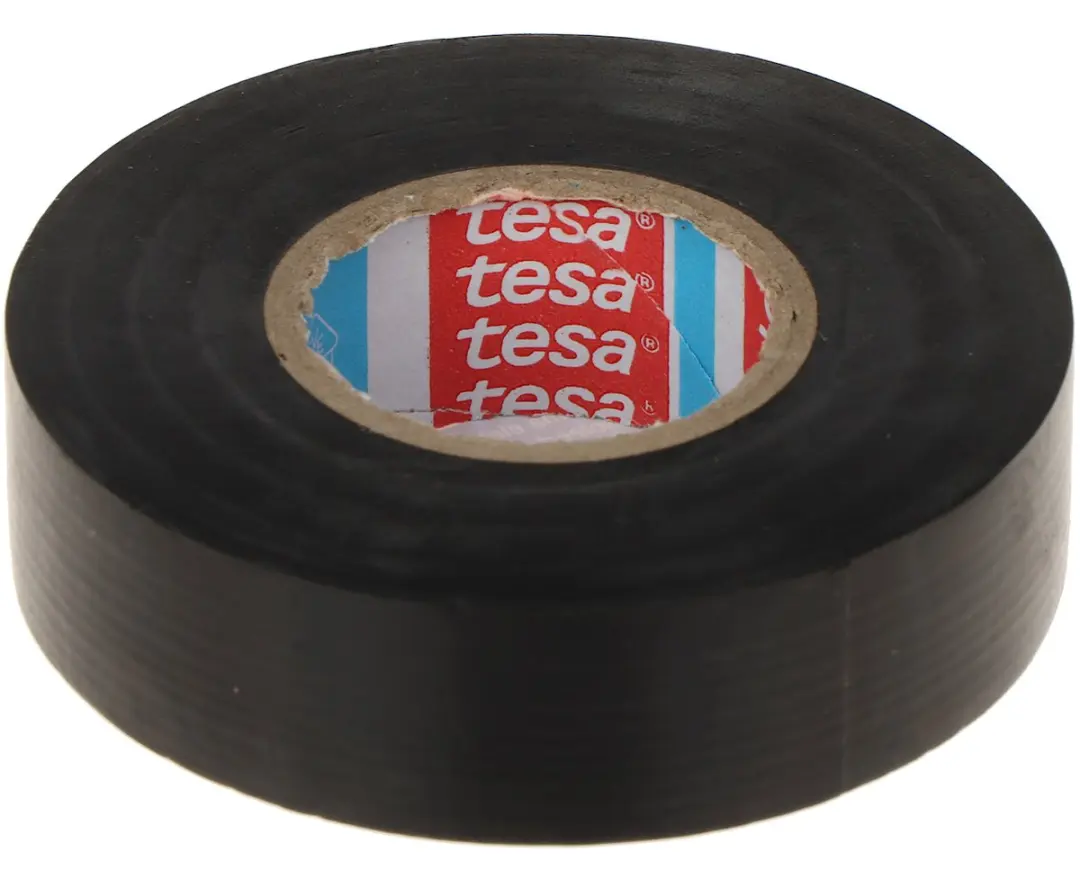 Tesa Isolaattape 19mm x 20m - Zwart - afbeelding 2 van 2