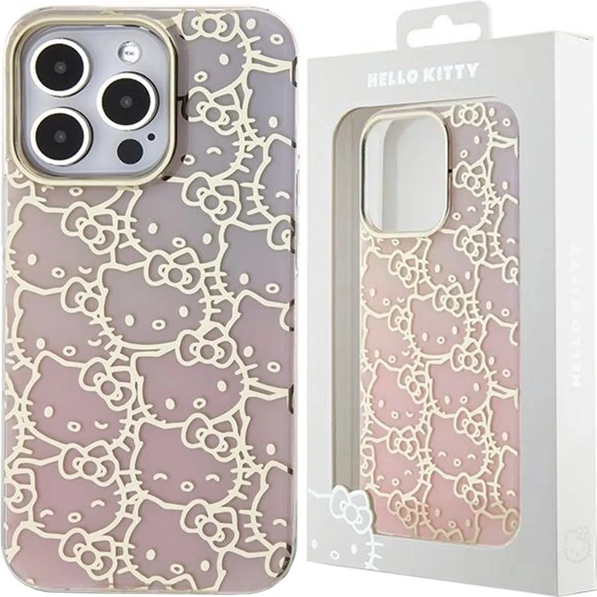 Hello Kitty IML Gradient Crowded Kitty Hoofdhoes iPhone 13 Pro Max