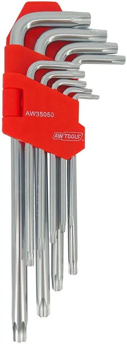 Awtools AW35050 Torx Sleutelset - Lang - 9 stuks - afbeelding 2 van 2