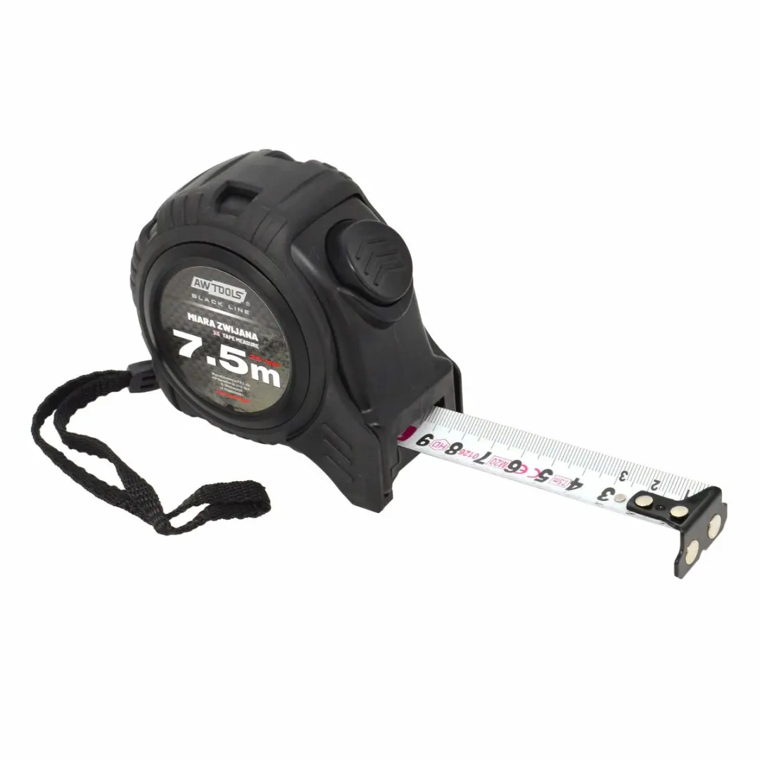 AWTOOLS Magnetische Rolmaat AWBL25414 7,5m x 25mm - AutoStop - Zwart - afbeelding 4 van 4