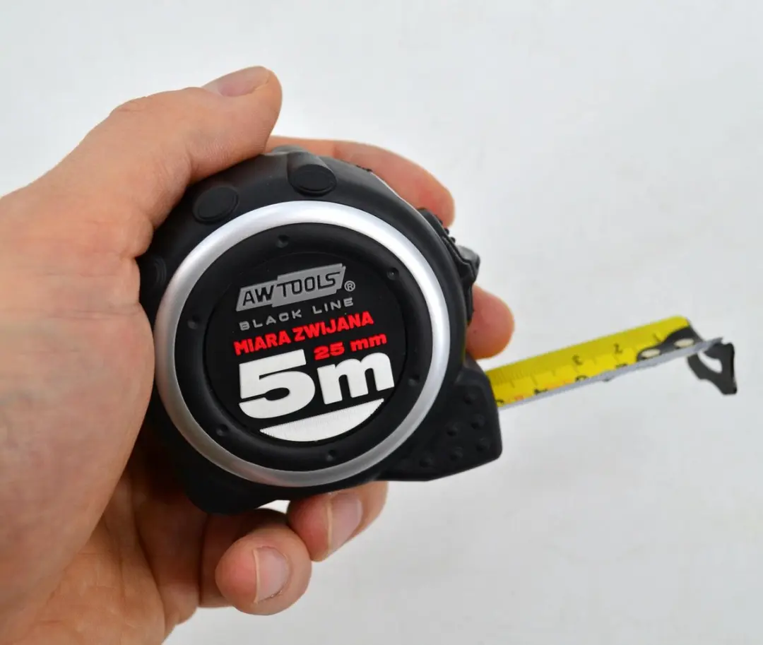 AWTOOLS Rolmaat 3m - Zwart/Rood - afbeelding 3 van 6