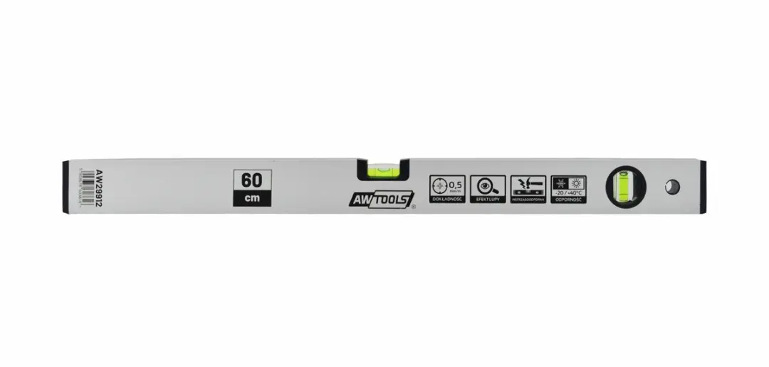 AWTOOLS AW29915 Aluminium Waterpas 120cm
