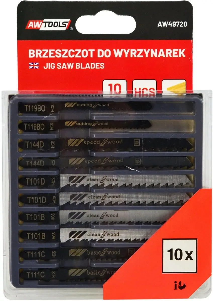 AWTOOLS AW49720 Decoupeerzaagbladen 100mm - 10x - afbeelding 2 van 2