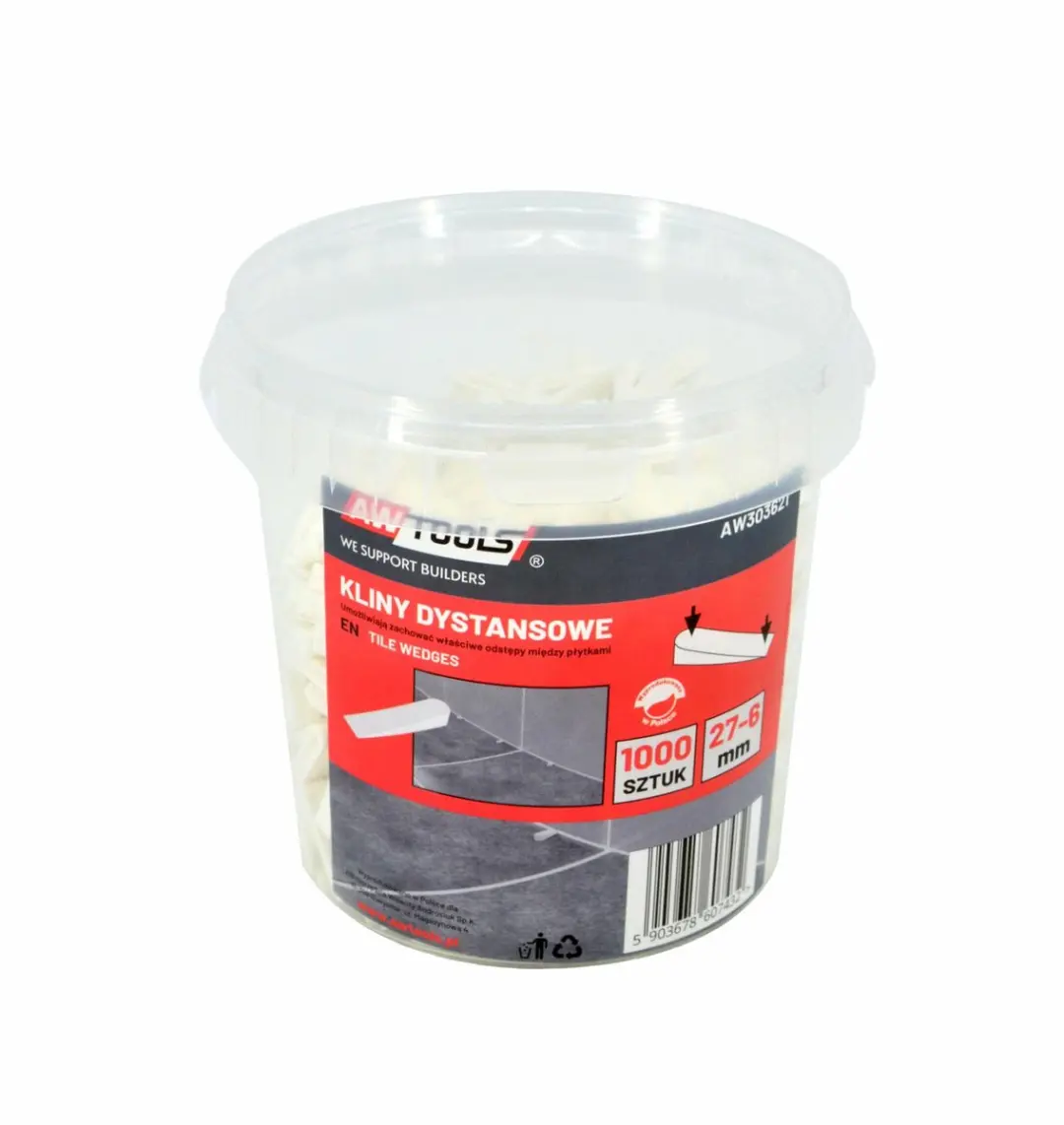 AWTOOLS AW303621 Tegelwiggen - 1000 Stuks - afbeelding 2 van 3