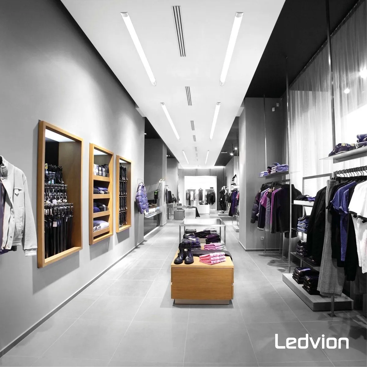 LEDVION LED Batten 150cm 40W 6500K - 5600 Lumen - Grijs