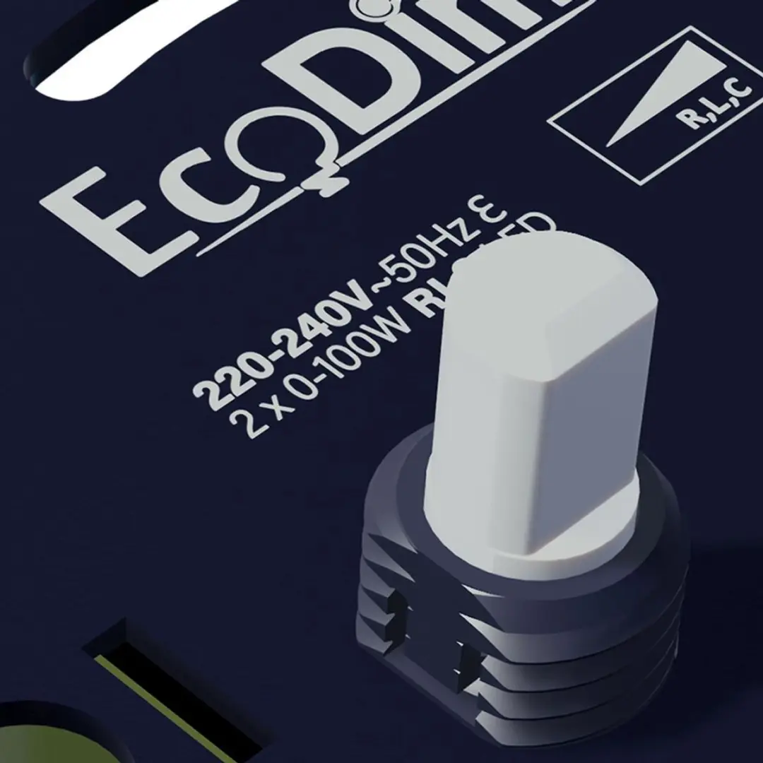 Ecodim LED Duo Dimmer 2x 0-100W - Blauw