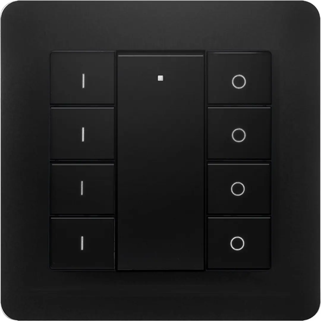 EcoDim Zigbee Schakelaar 4 Groepen - Zwart