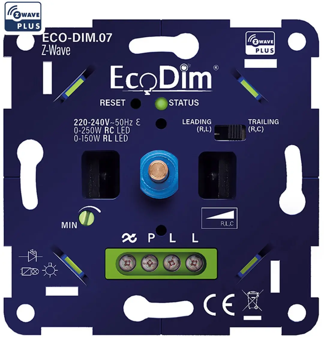 Ecodim Z-Wave Smart LED Dimmer Inbouw 0-250W