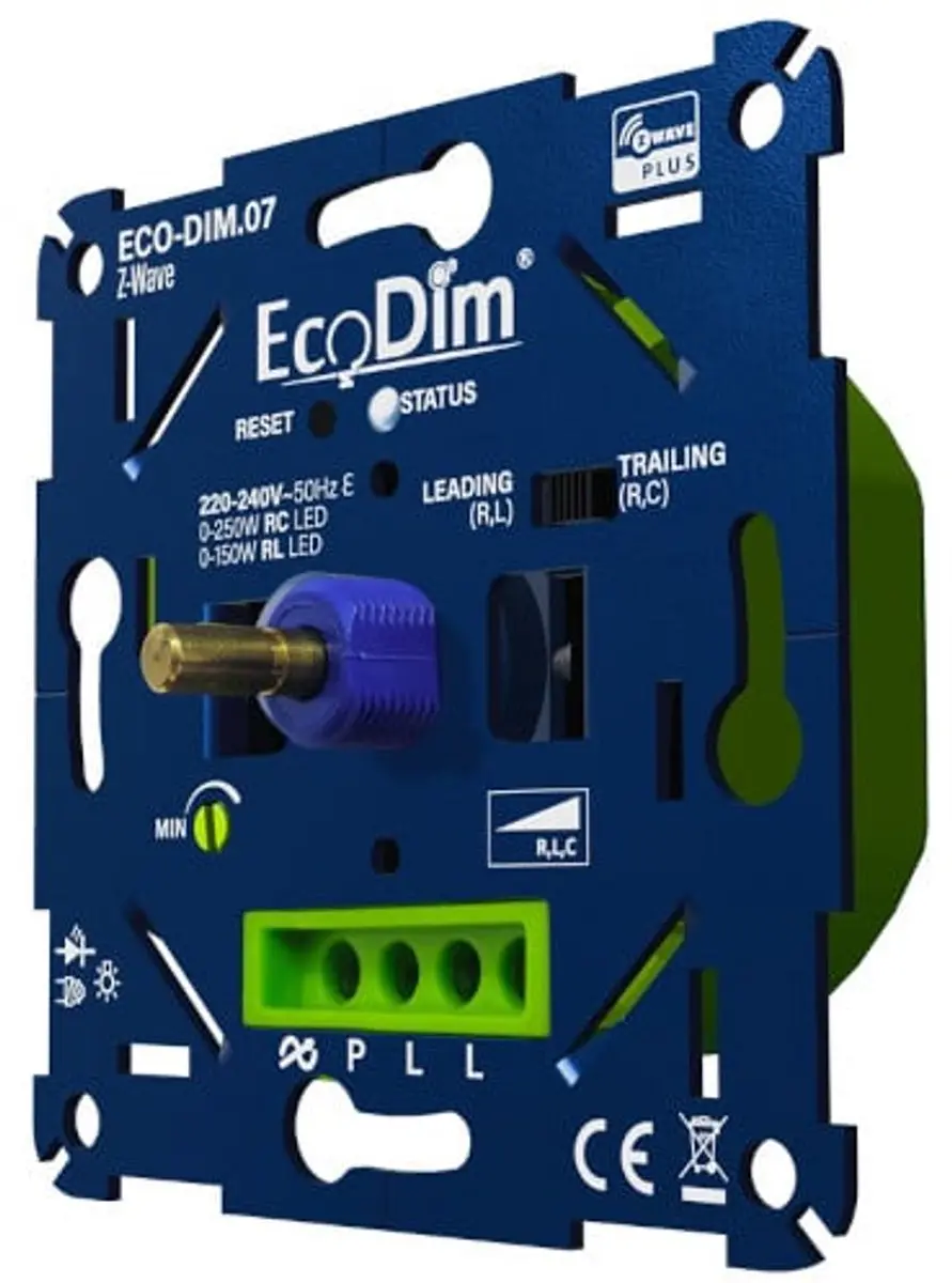 Ecodim Z-Wave Smart LED Dimmer Inbouw 0-250W - Blauw