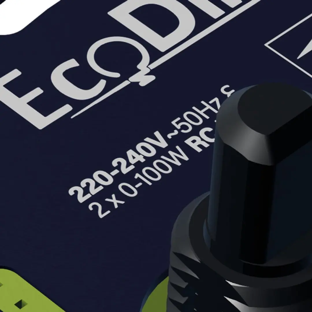 EcoDim Eco-Dim.05 WiFi Duo LED Dimmer - 2x0-100W - Blauw