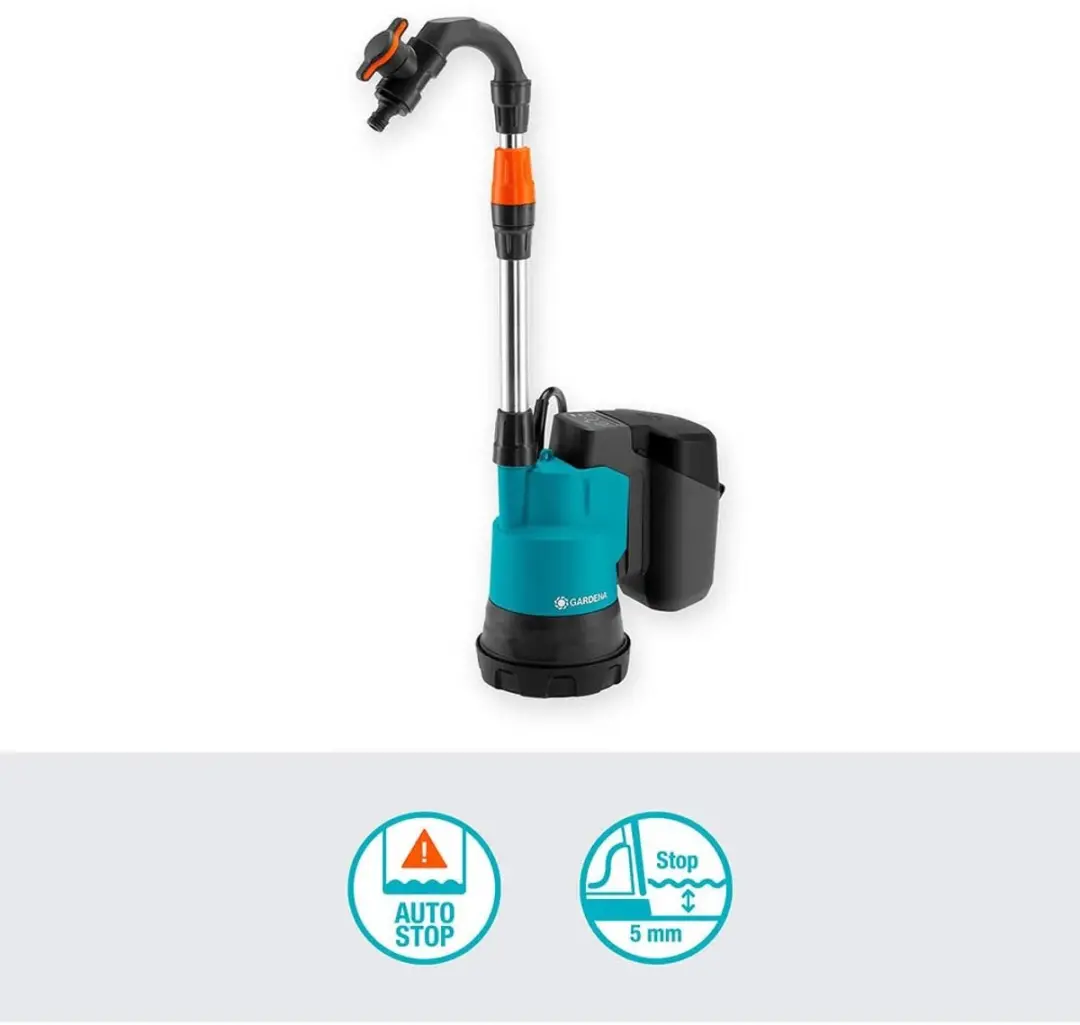 Gardena 14602-61 Vatpomp 2.000 l/h 20m - 18V - afbeelding 3 van 6