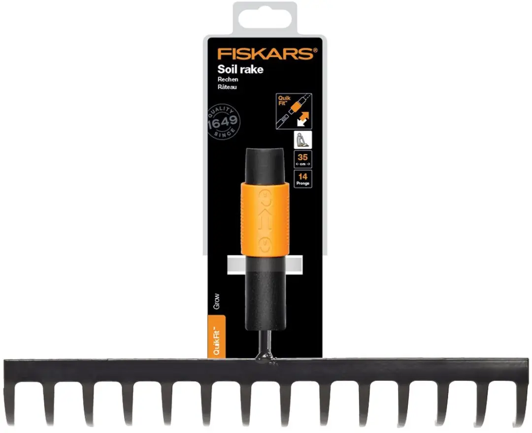 Fiskars Quikfit Hark Carbonstaal 20,5cm - 6 Stuks - afbeelding 2 van 6