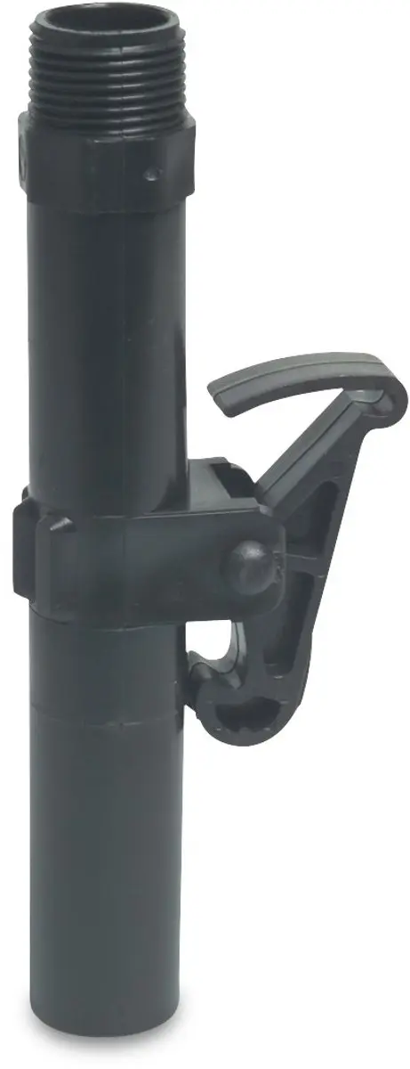Insteeksleutel pp buitendraad zwart 3/4 inch 1 stuk Deltafix