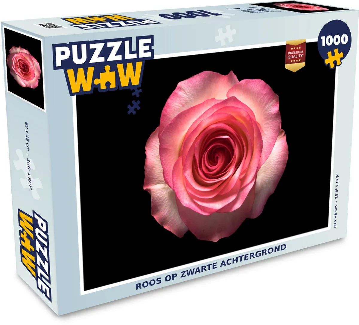 PuzzleWow Roos Legpuzzel 1000 Stuks - Multicolor