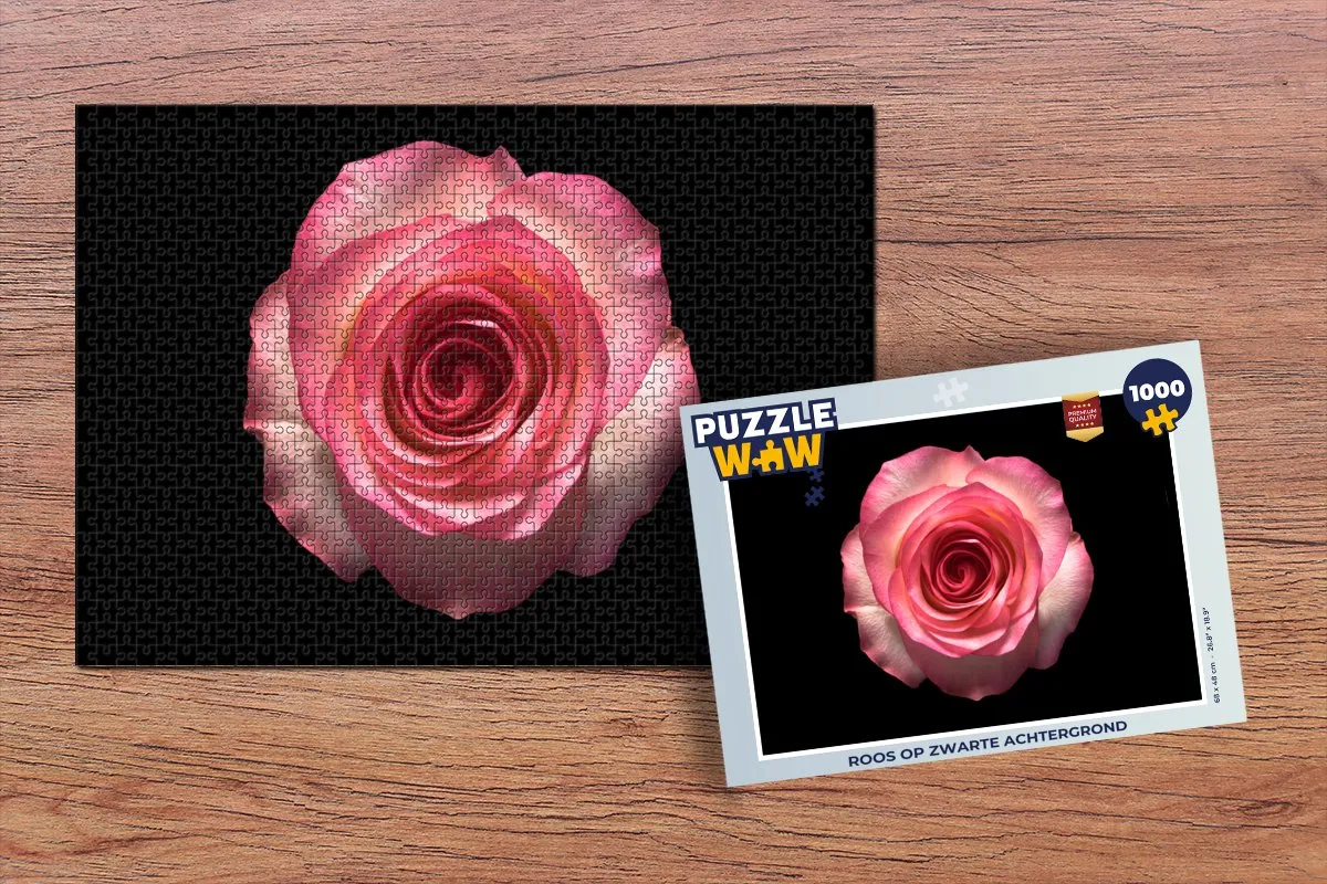 PuzzleWow Roos Legpuzzel 1000 Stuks - Multicolor