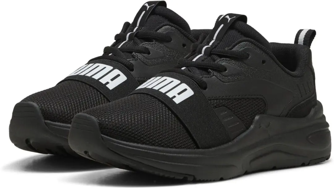 Puma Kinder Schuhe Low Softride Wired 2 Jr 401505 Puma Black-Puma White-36