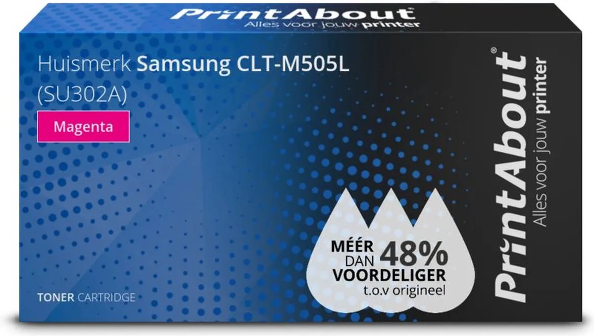 PrintAbout CLT-M505L-PA Toner Magenta - 3.800 pagina's