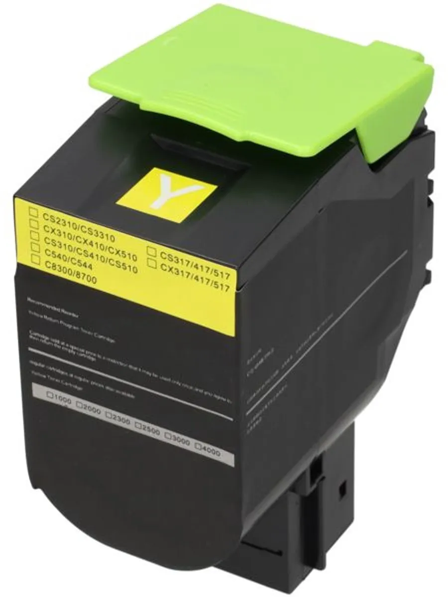 PrintAbout Lexmark 71B20Y0 Toner Geel - 2.300 Pagina's