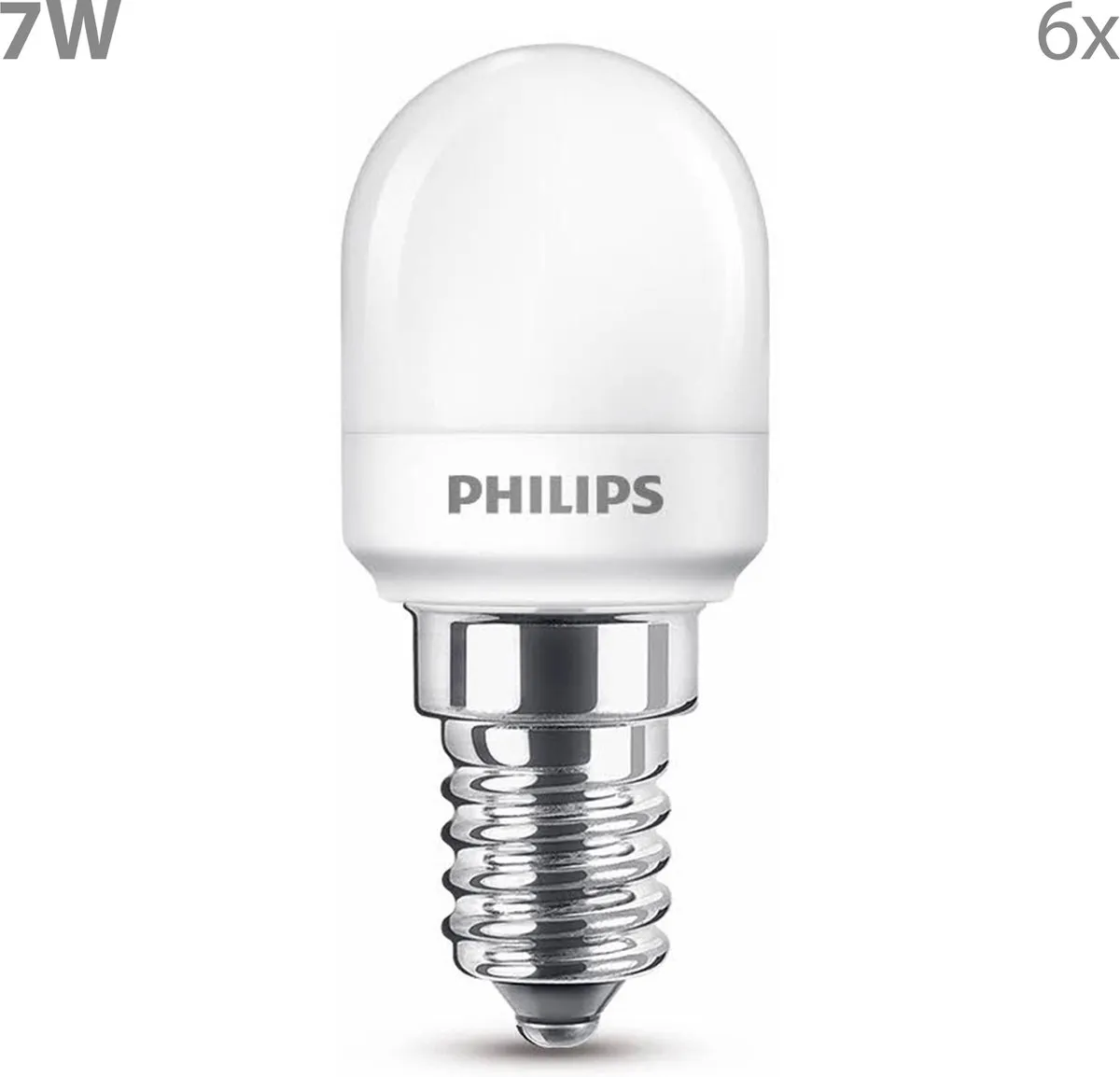 Philips LED Nachtlampje E14 Mat 7W Warmwit - 6 Stuks