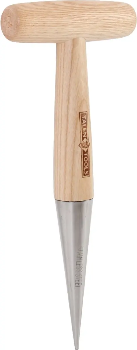 Talen Tools Pootstok met T-greep RVS