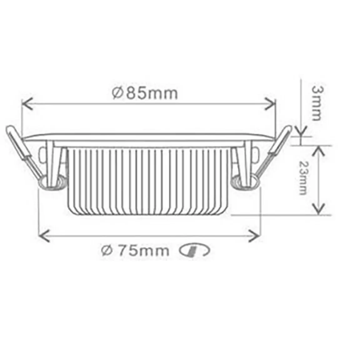 Ecodim LED Inbouwspot Nikkel 5W - IP54 - 2000K-3000K