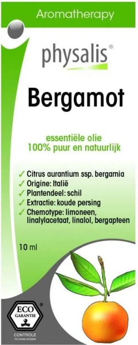 Physalis Bergamot Aromatherapieolie 10ml - afbeelding 4 van 5