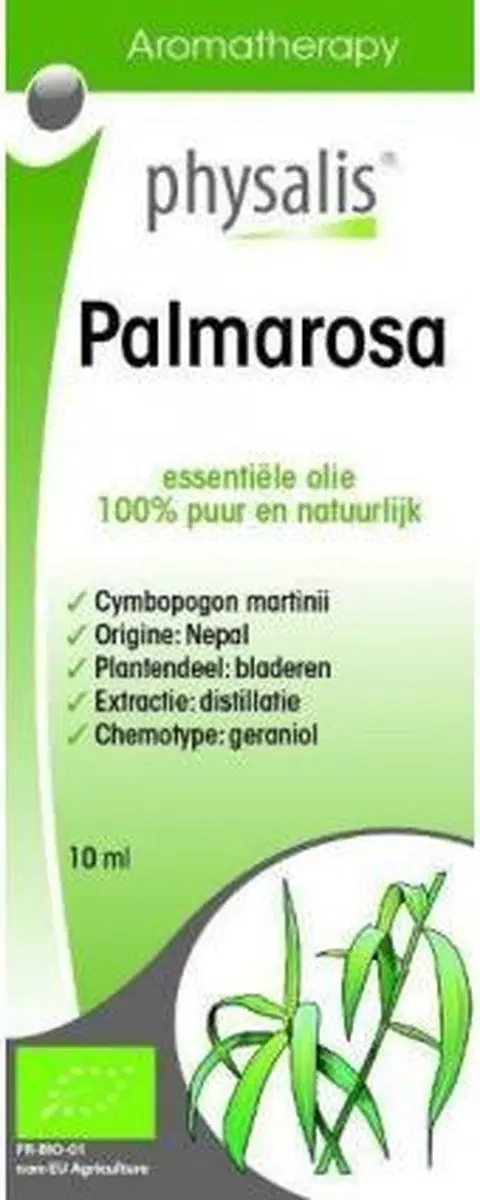 Physalis Palmarosa Bio Etherische Olie 10ml - afbeelding 3 van 4