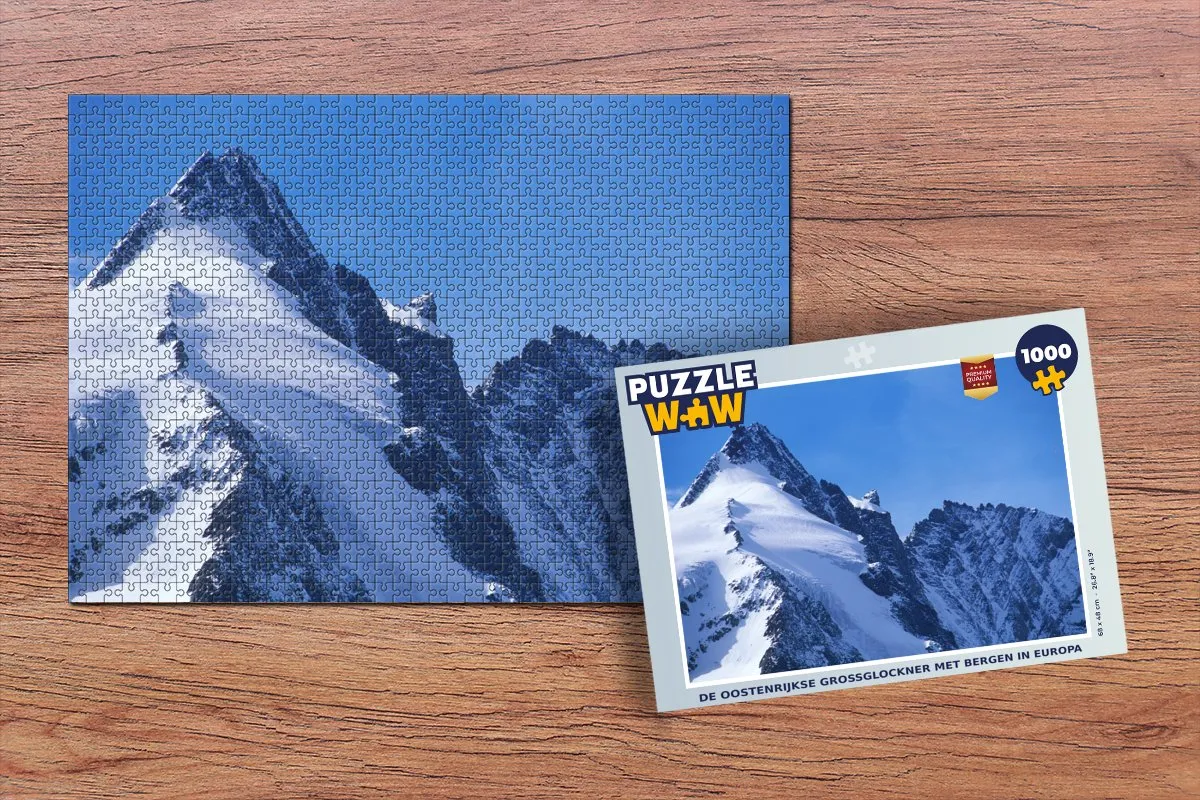 PuzzleWow Legpuzzel De Oostenrijkse Grossglockner 1000 Stuks - Multicolor