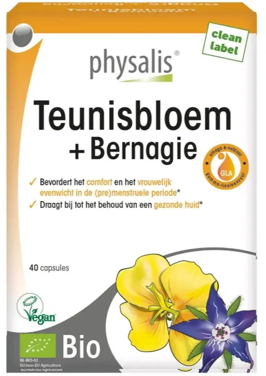 Physalis Teunisbloem Bernagie Capsules 40 Stuks