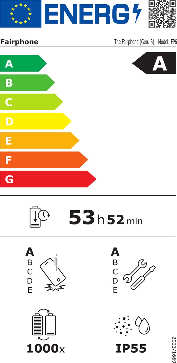 Fairphone (Gen. 6) - 8GB/256GB - Horizon Black