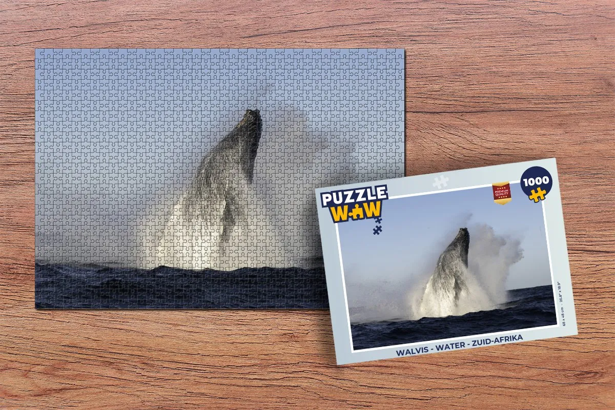 PuzzleWow Walvis Legpuzzel 1000 Stuks - Multicolor