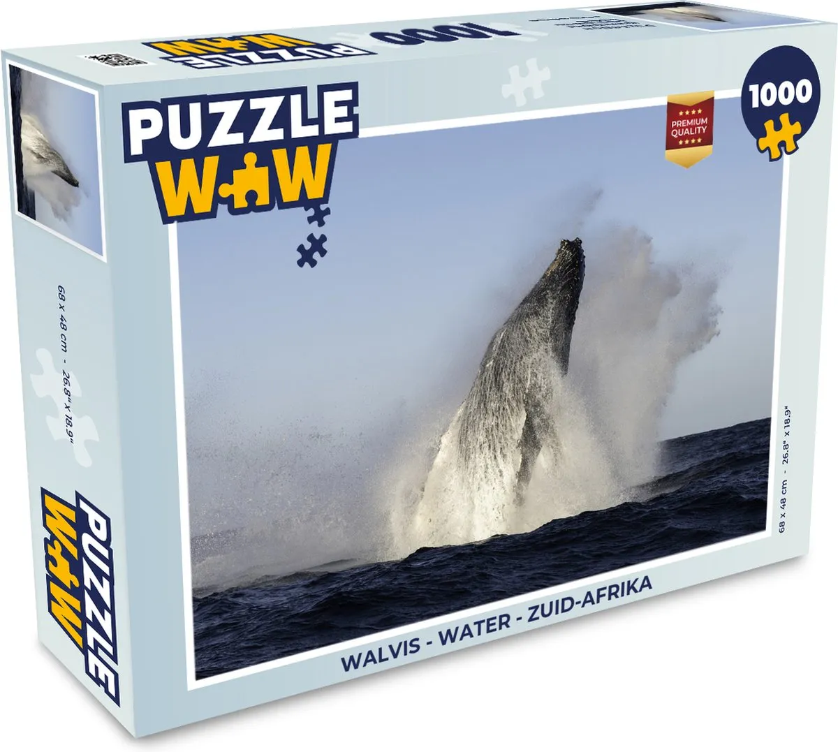 PuzzleWow Walvis Legpuzzel 1000 Stuks - Multicolor
