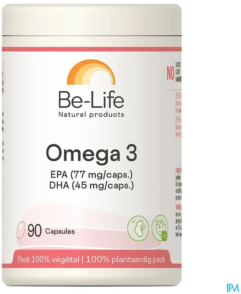 Be-Life Omega 3 500 Capsules - 90 Stuks