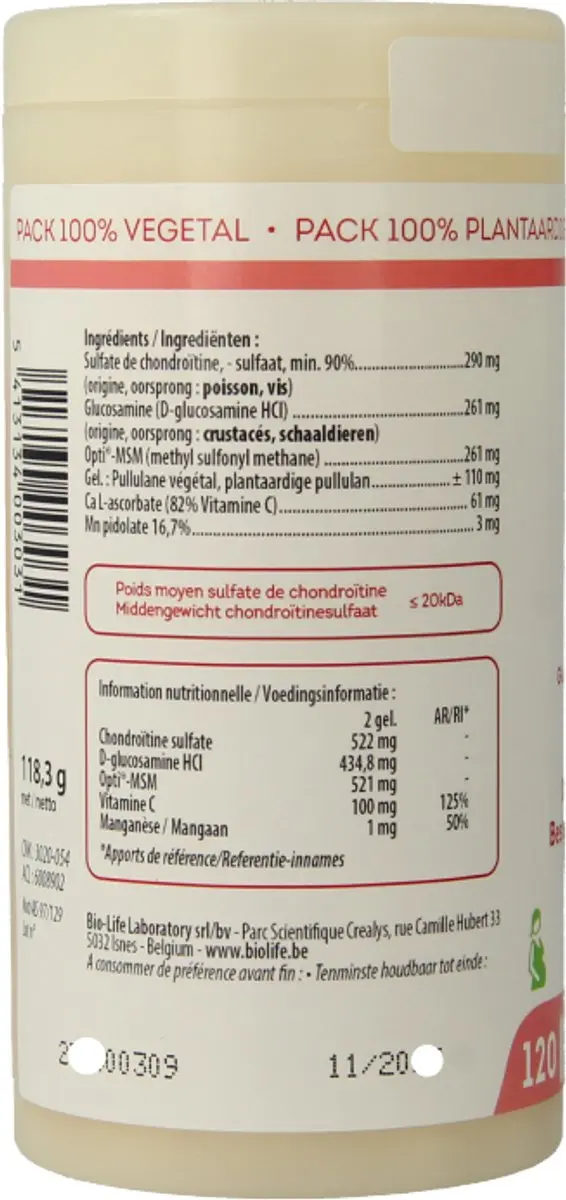 Be-Life Tricartil 120 Softgels