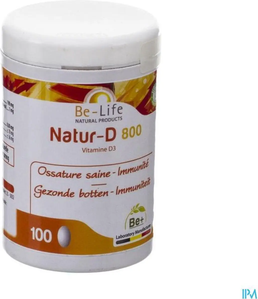 Be-Life Natur-D 800 100 Capsules