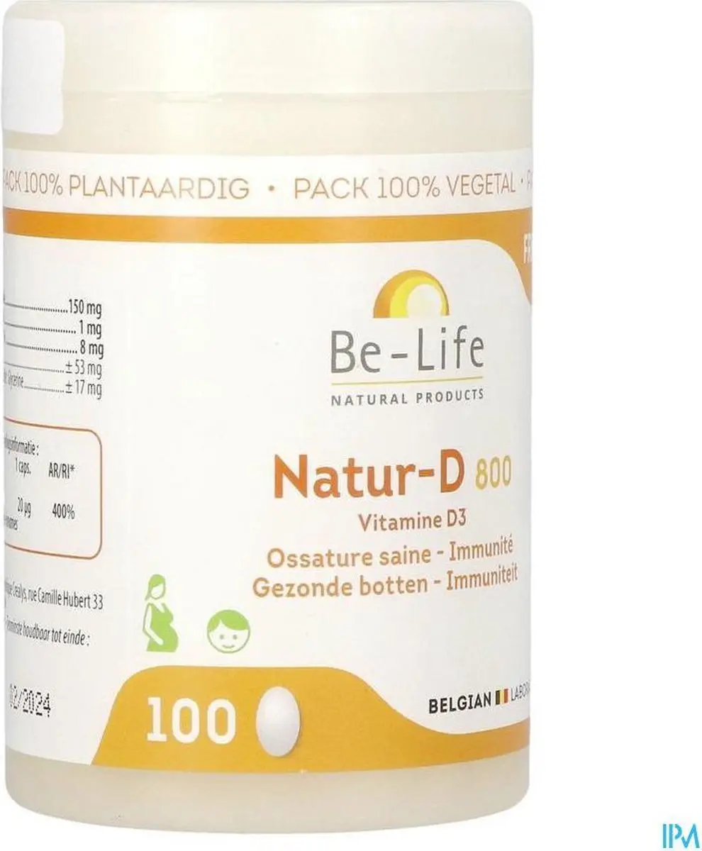 Be-Life Natur-D 800 100 Capsules