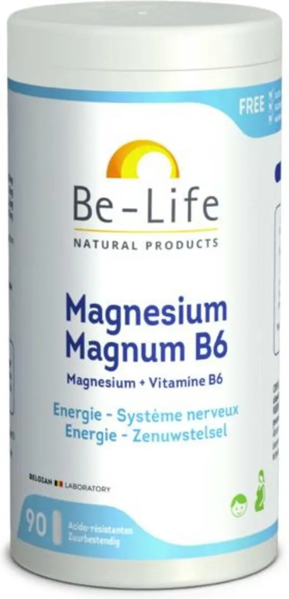 Be-Life Mg Magnum & B6 Capsules - 90 Stuks